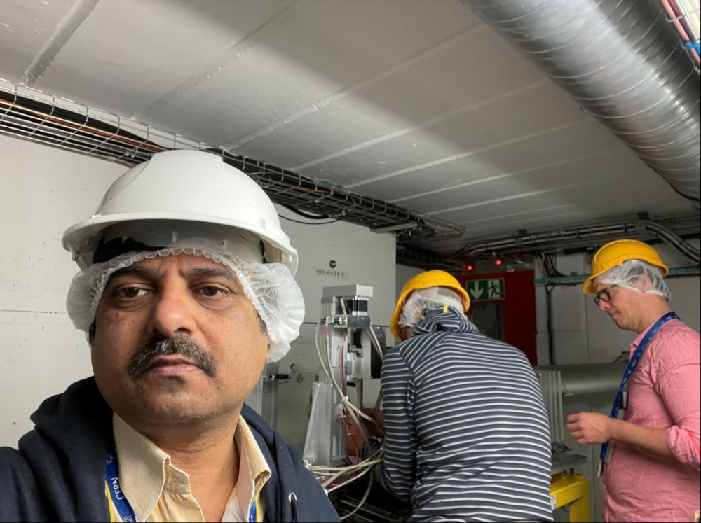 Mynaric testing team at CERN facility. (Image: Mynaric)